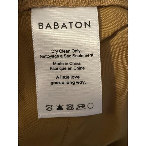 Aritzia Babaton Pants Womens 2 Pleated Trousers Relaxed Fit Workwear Pockets - Picture 4 of 10